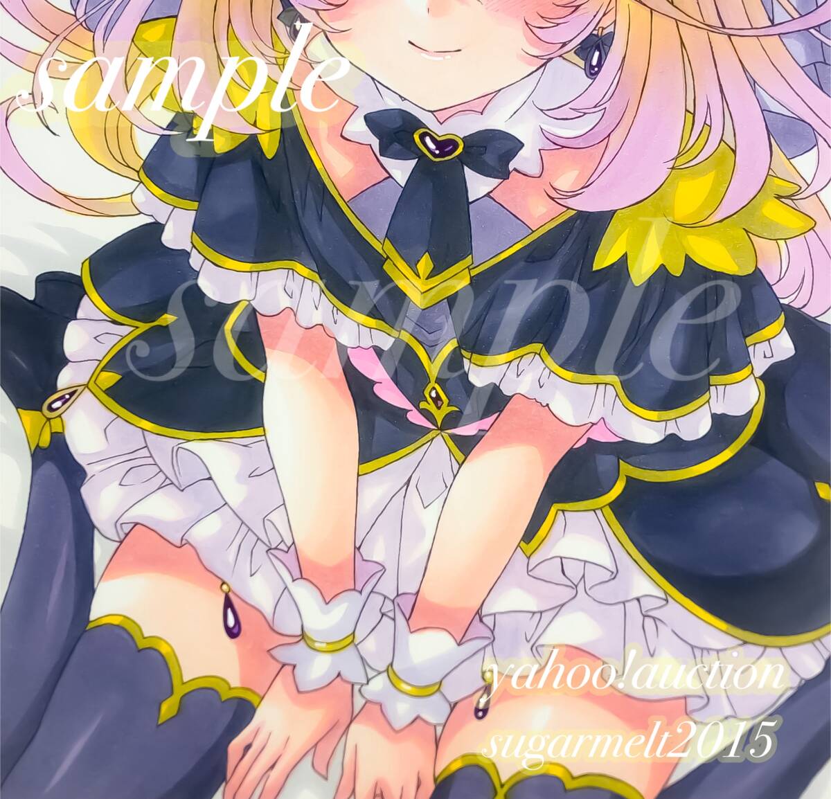 ☆同人手描きイラスト☆ B5 水彩紙【 名探偵プリキュア! / キュア