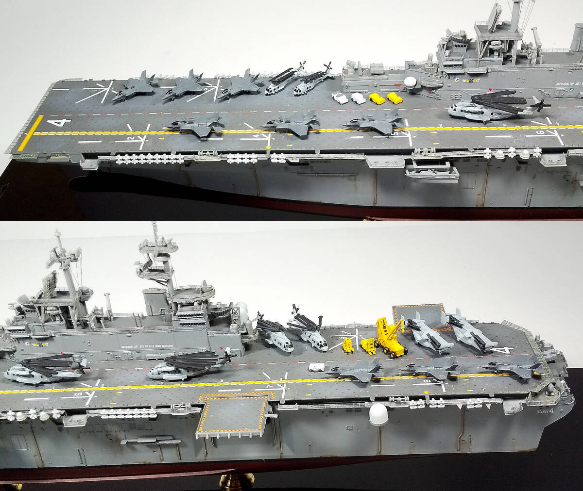 ○完成品・1/700・アメリカ海軍（海兵隊）ワスプ級強襲揚陸艦・LHD-4