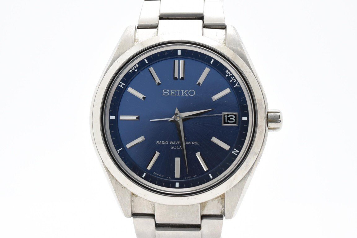 SEIKO ブライツ 7B24-0BH0（黒・青文字盤 2個セット） 15%OFF 
