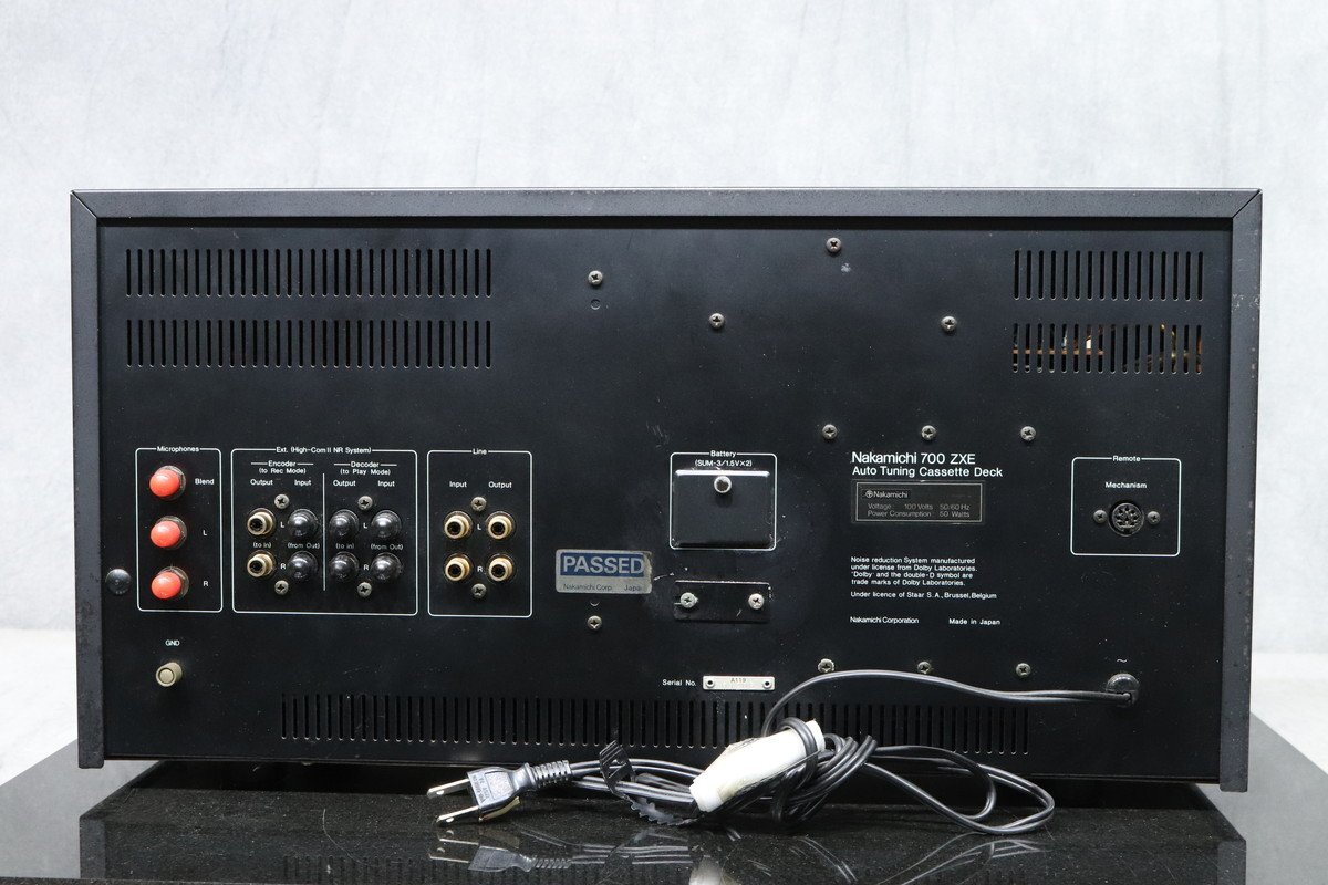 J】Nakamichi 700ZXE/NR-100 カセットデッキ/ノイズリダクション