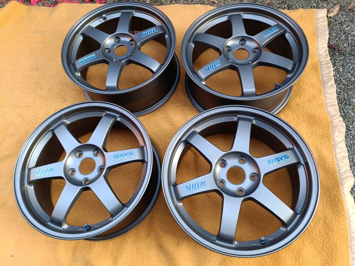 RAYS VOLK RACING TE37 18インチ7.5J PCD114.3 オフセット+48 鍛造