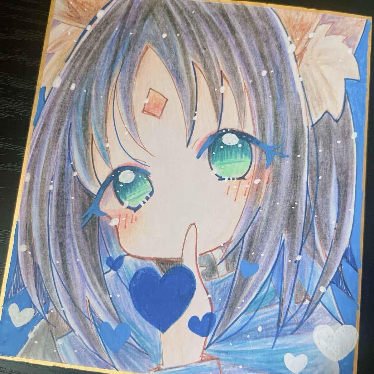 手描き イラスト 同人 色紙 超かぐや姫！ 酒寄彩葉 いろは 原画 直筆