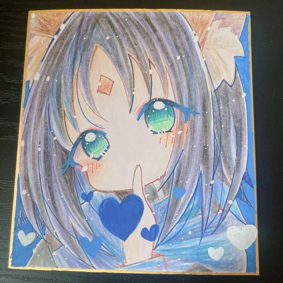 手描き イラスト 同人 色紙 超かぐや姫！ 酒寄彩葉 いろは 原画 直筆