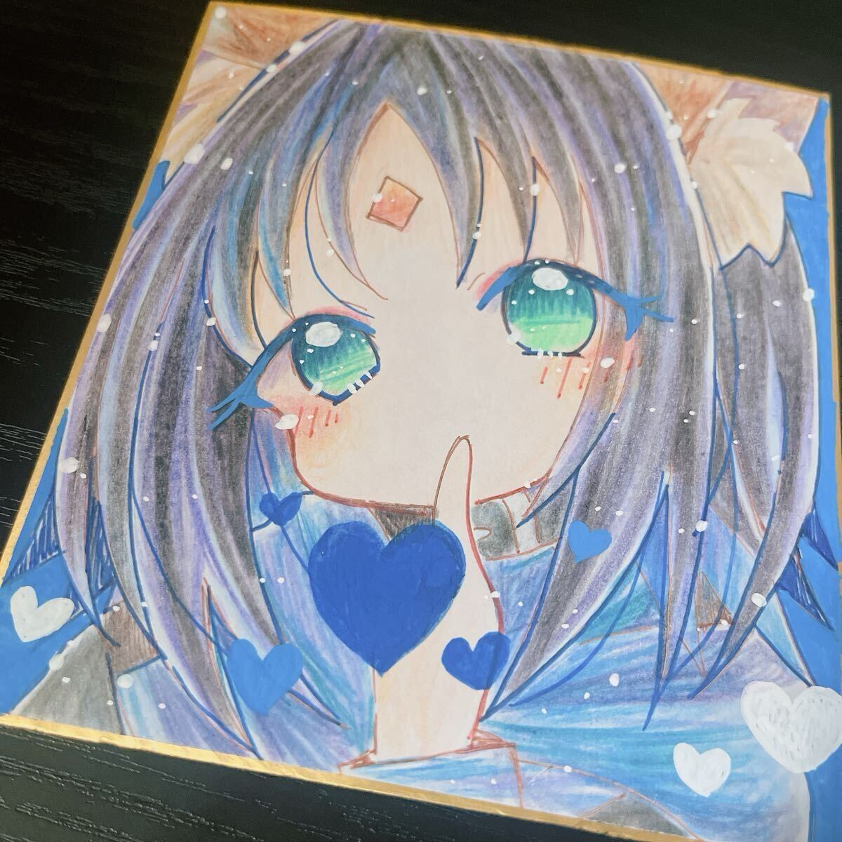 手描き イラスト 同人 色紙 超かぐや姫！ 酒寄彩葉 いろは 原画 直筆