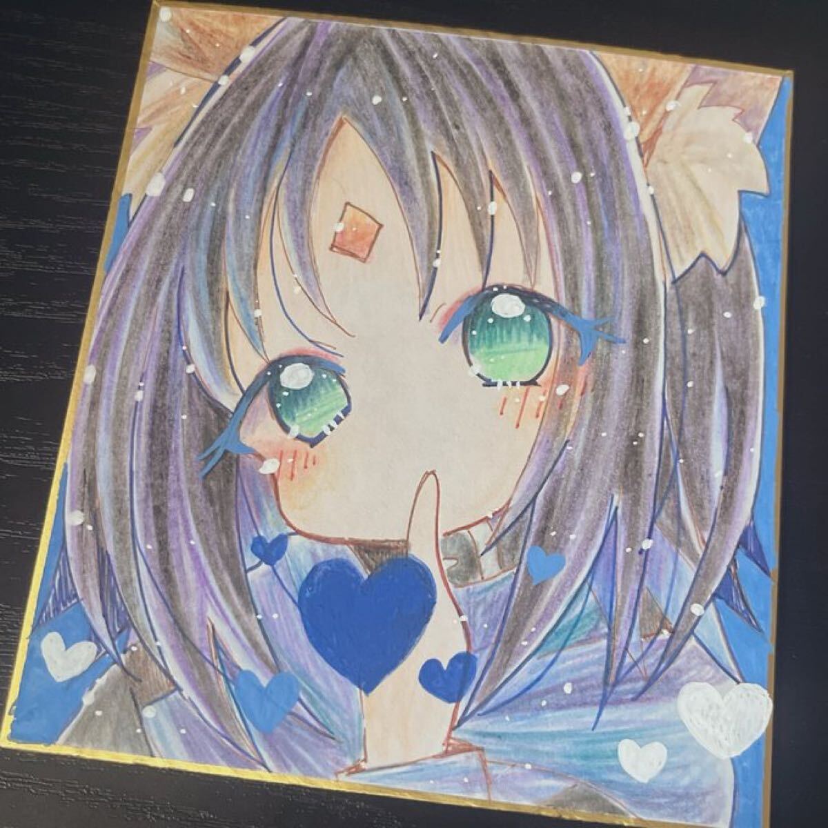 手描き イラスト 同人 色紙 超かぐや姫！ 酒寄彩葉 いろは 原画 直筆