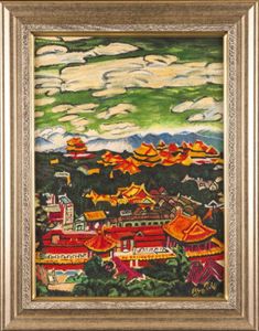 梅原龍三郎 紫禁城の値段と価格推移は？｜1件の売買データから梅原龍