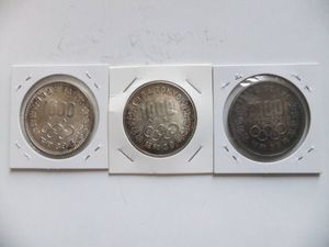 オリンピック銀メダル3枚セット 東京オリンピック記念 銀合金(セット)の中古価格は40,325円｜記念硬貨