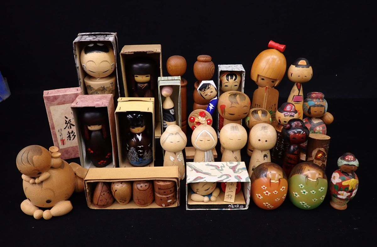 木製 こけし 2体セット 伝統工芸品 屋久杉 屋久杉 こけしの値段と価格推移は？｜5件の売買データから屋久杉