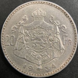 ベルギー20フランの値段と価格推移は？｜2件の売買データからベルギー