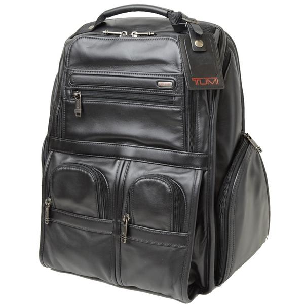 1円新品☆TUMI/トゥミ オールレザーリュックサック 96173D4黒(ブリーフ 