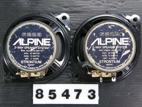 器 ◇◇アルパイン ALPINE 6223 10cmスピーカー 45W 85473◇◇(10cmタイプ