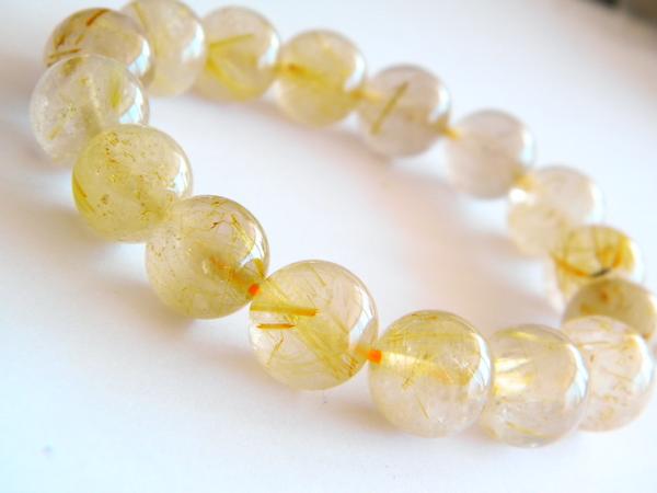 特別祈願最強力特大13ミリ満金針ルチルブレス「9