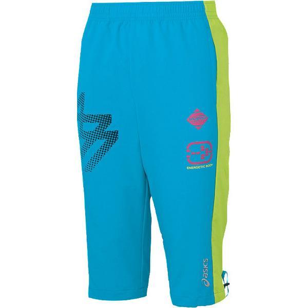 新品即決アシックス A77クロス七分丈パンツ Oサイズ 水色 XAT82H