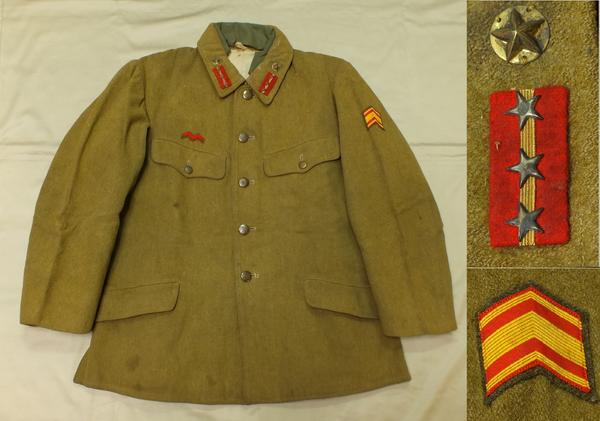 日本陸軍叩上げの曹長 下士官袖章付制服上衣 1028J2r※(制服)｜売買され