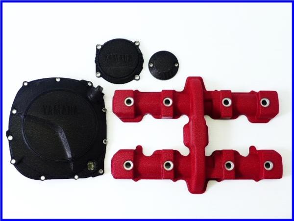 【B】WB&結晶塗装♪XJR1200 エンジンカバー 4点set♪未使用♪♪