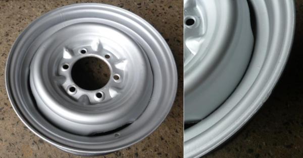 14843☆トヨタ ハイエース純正スチール☆中古4本☆ 6穴 タイヤ