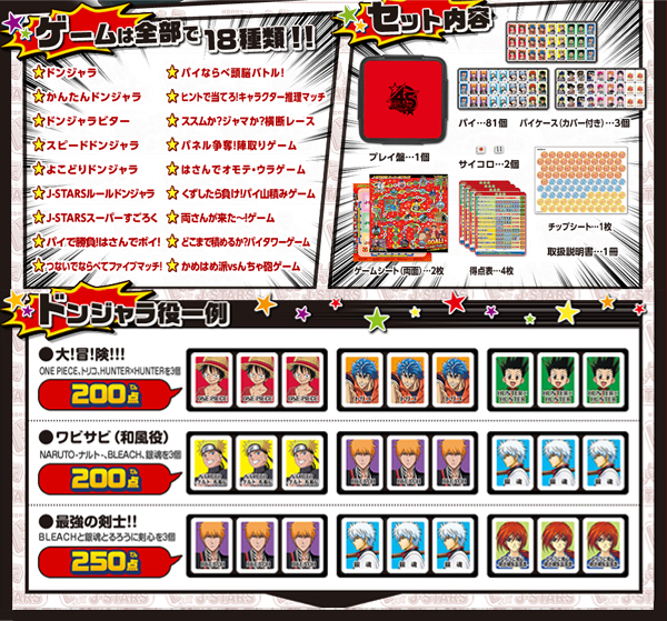 少年ジャンプ45周年 歴代豪華キャラ大集合 ドンジャラ J Stars ポンジャン ドンジャラ 売買されたオークション情報 Yahooの商品情報をアーカイブ公開 オークファン Aucfan Com