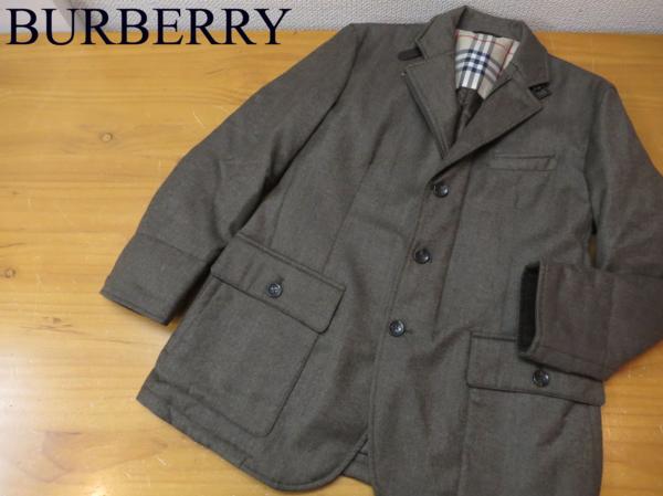 極美品■バーバリーロンドン カシミヤ混 ZIPUP ダウンジャケット