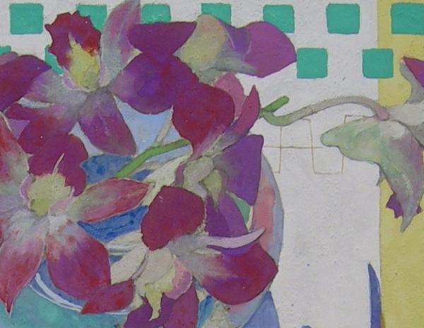 ☆北村さゆり （無所属精鋭）☆優しい静物画8号秀作成り行き！(花鳥