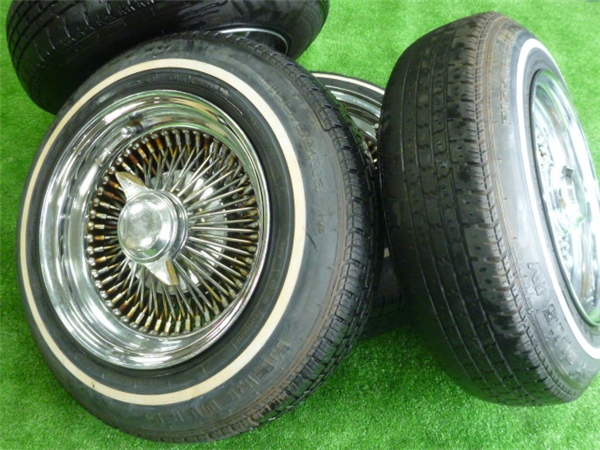 ワイヤーホイール 13インチ 7j デイトン風 4穴 アメ車 4本 ラジアルタイヤ 売買されたオークション情報 Yahooの商品情報をアーカイブ公開 オークファン Aucfan Com