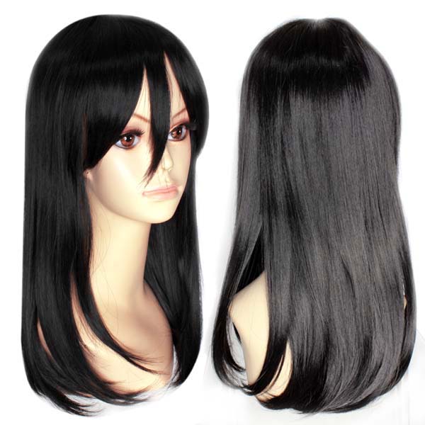 メール便 コスプレウィッグ黒ブラック清水潔子ロング50cm ブラック 売買されたオークション情報 Yahooの商品情報をアーカイブ公開 オークファン Aucfan Com