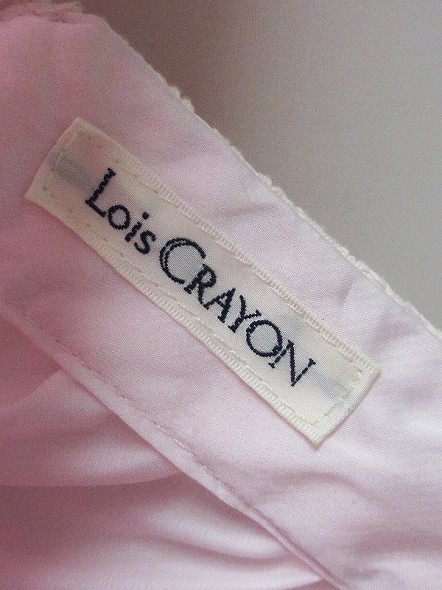 Lois CRAYON ロイスクレヨン パールレースサテントップスM*薄手