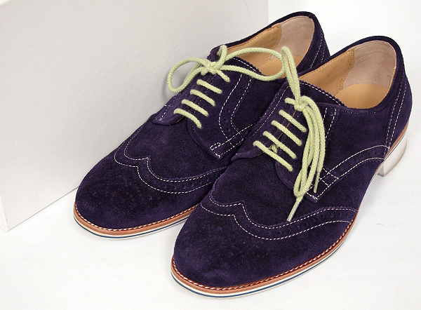 【カルサーテス バイミルメン】ウイングチップ スエードシューズ