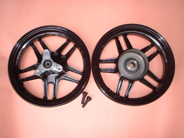 実用日本語 新品 社外アルミホイール前後セットb DIO-ZX ディオZX Z4-2