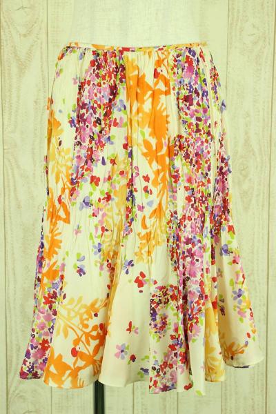 Epoca◆花柄シルクスカート/41…