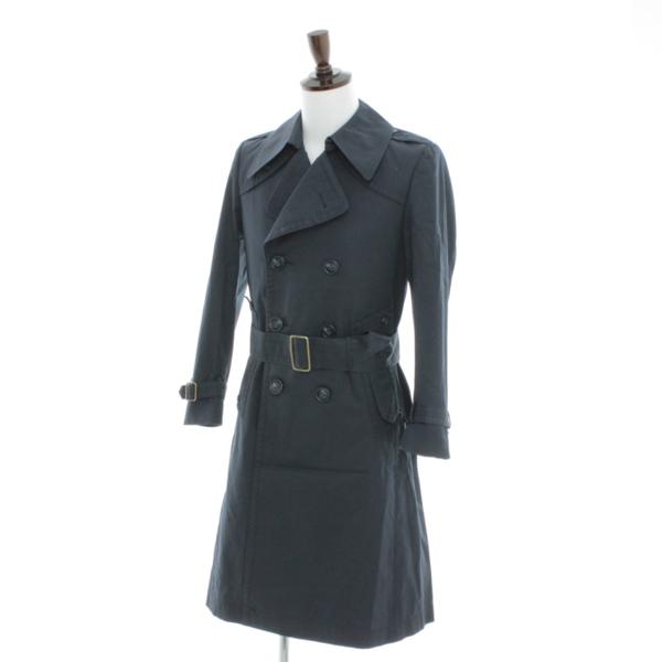 en コート LANVIN Bleu VAN(トレンチコート シルクシャンブレータフタ