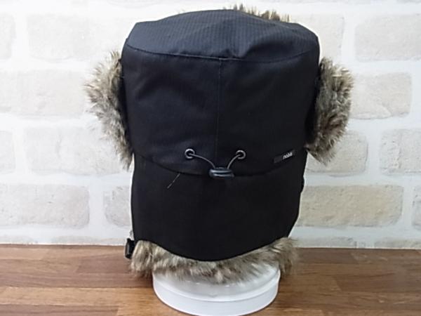 ♪ 未使用! nobis/ノビス エスキモー帽子 ファー ブラック S ♪