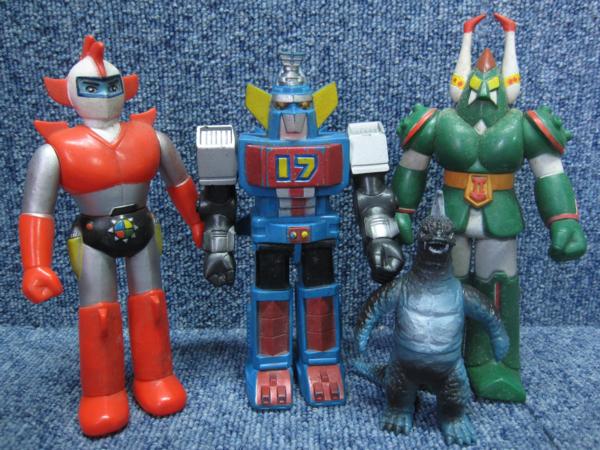 1-720『大鉄人１７』ソフビ　フィギア４体セット/種類いろいろ☆