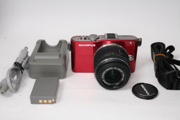 ▲1円～中古良品▲OLYMPUS・オリンパスペンE-PL3/14-42mm付！