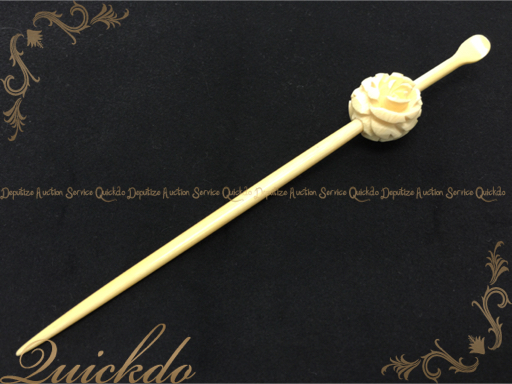 象牙 かんざし レディース オフ白系