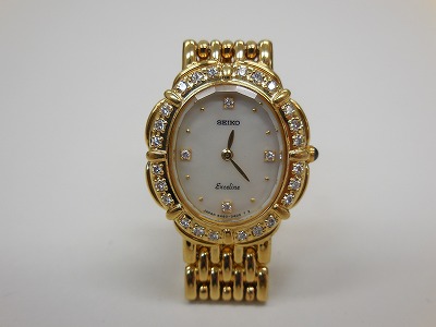 ☆SEIKO☆エクセリーヌ☆5A50-5190☆クォーツ☆中古☆
