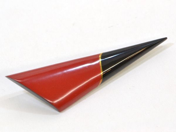 【本物】 べっ甲 K18 ブローチ 鼈甲 ブラック レッド 美品