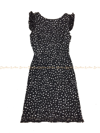 メゾンドリーファー 総柄 半袖 ワンピース 36 黒系 レディース