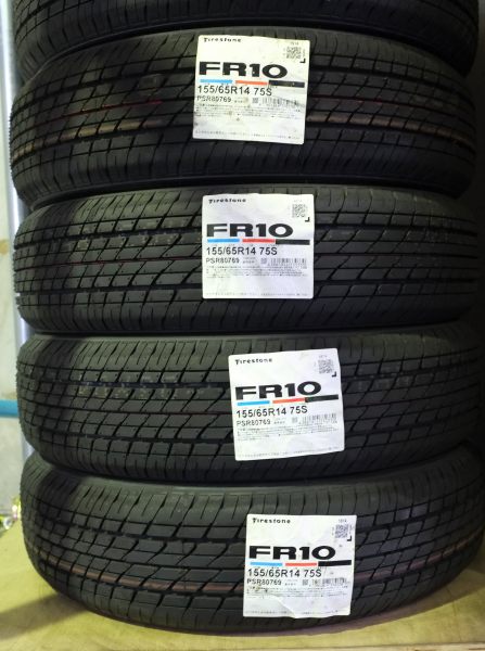 BSファイアストーンFR10 155/65R14 新品タイヤ4本セット送料安い