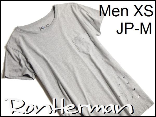 G1663f13■8100 ロンハーマン 春夏 ダメージ加工Ｔシャツ 灰■rb