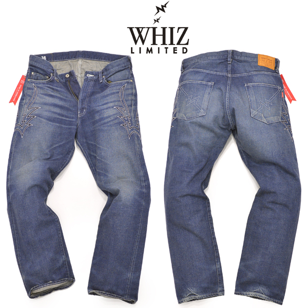 whiz ウィズ Wシルエット デニム ユーズド加工 WHIZ LIMITED＞RIDE 