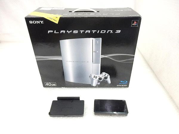 ジャンク3DS,PS3 本体 コスモブラック,サテンシルバー40GB/梱0.4