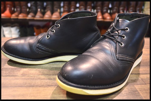 【良品】レッドウィング3148チャッカブーツ黒9Dredwing