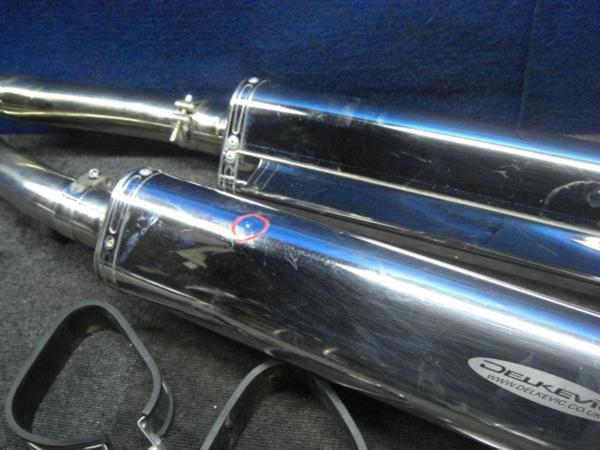 ZZR400 ZX400N DELKEVIC社外スリップオンサイレンサーマフラー