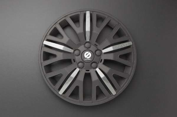 SPARCO　ホイールカバー　１３インチ　ブラック/カーボン