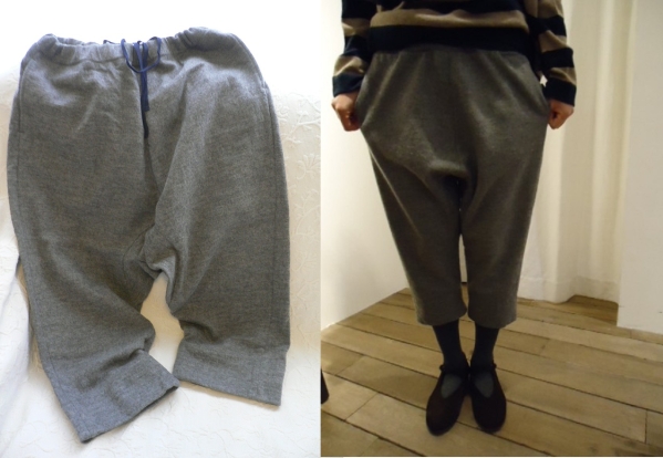 QUARTERLY圧縮ウール サルエル風パンツluxeジャーナルtoujours