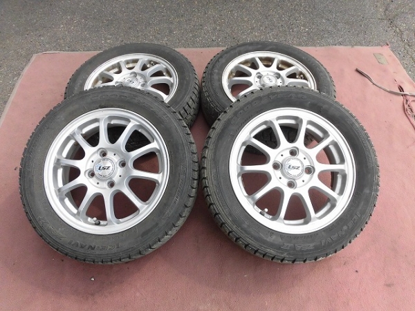 スタッドレス屋175/60R14アルミ付４本　本州送料込み　D-5866