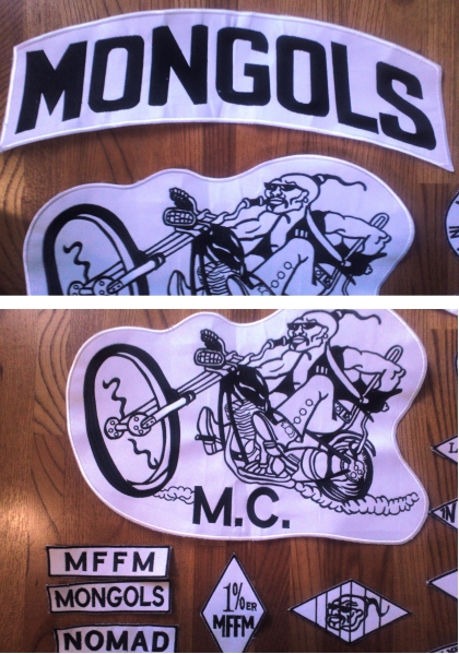 MCワッペン12点セット(モンゴルズ ハーレー バイカー アウトロー
