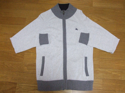 バーバリーブラックレーベル/2 ジップアップ　グレー三陽商会