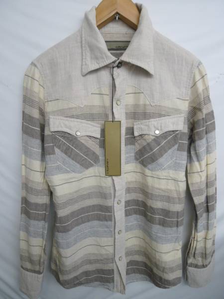 ◆ AYUITE アユイテ ボーダー 12ss ウエスタンシャツ新品