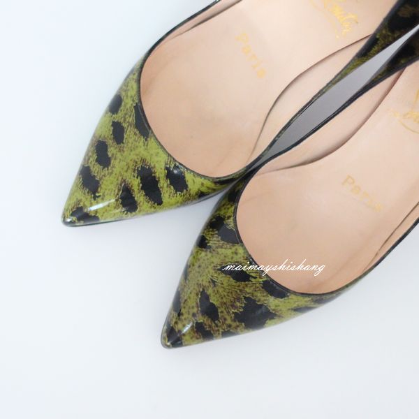 クリスチャンルブタン　34/5　レオパード　秋冬　パンプス　美品